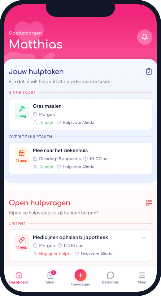 ZorgVerdeler app